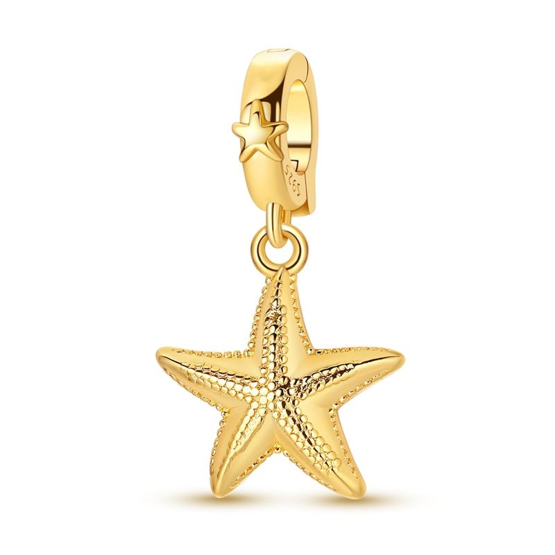 Amarante Jewelry Golden Starfish Dangle Charm