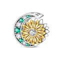 Amarante Jewelry Golden Sunflower & Crescent Moon Charm