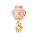 Amarante Jewelry Golden Teddy Bear Hot Air Balloon Dangle Charm