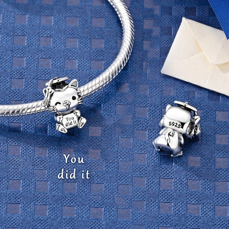 Amarante Jewelry Graduation Cat “You Did It” Charm