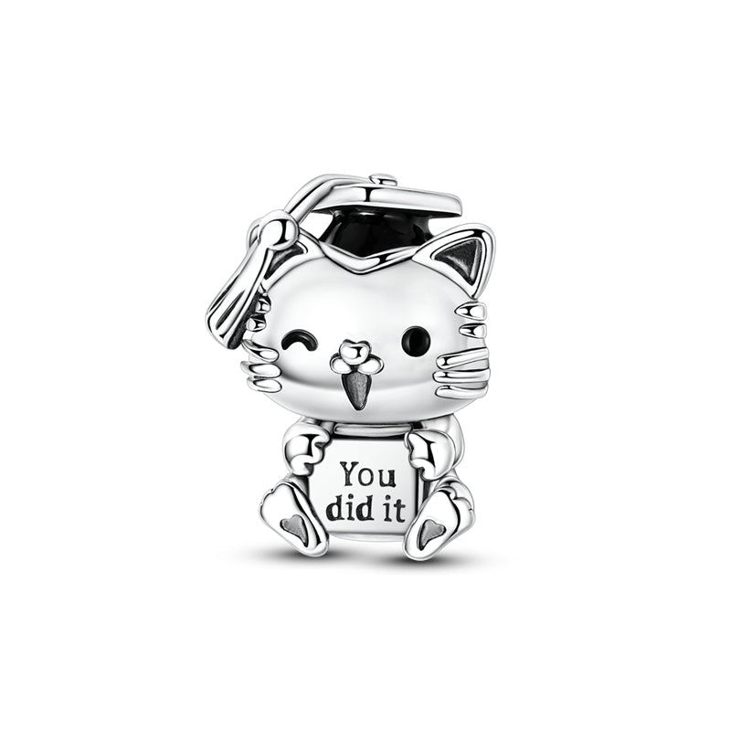 Amarante Jewelry Graduation Cat “You Did It” Charm