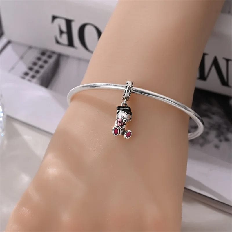 Amarante Jewelry Graduation Celebration Teddy Bear Dangle Charm