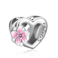 Amarante Jewelry Grandma Heart Cherry Blossom Charm