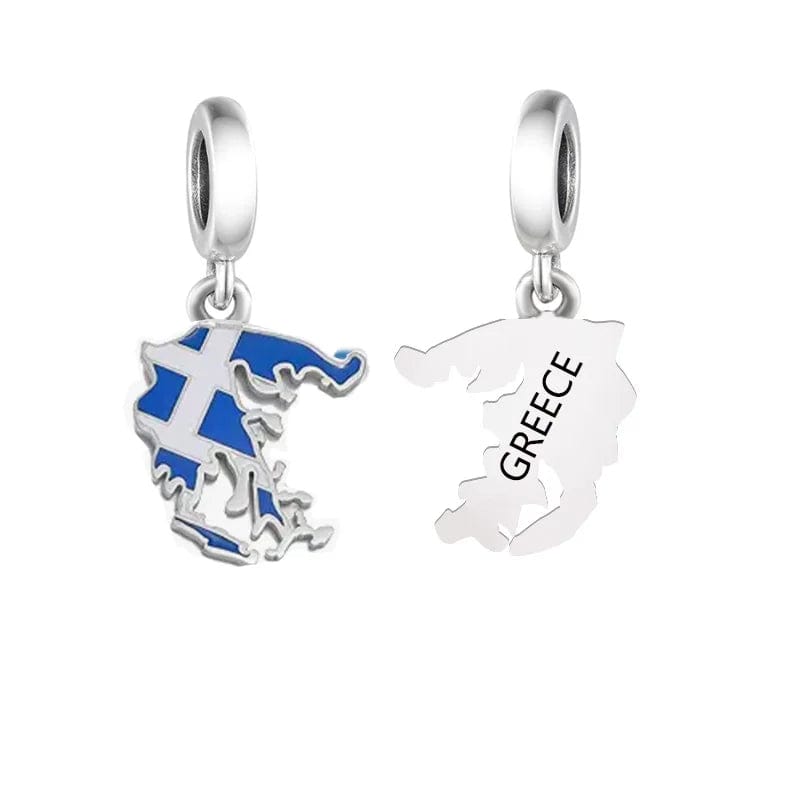 Amarante Jewelry Greece Map Dangle Charm