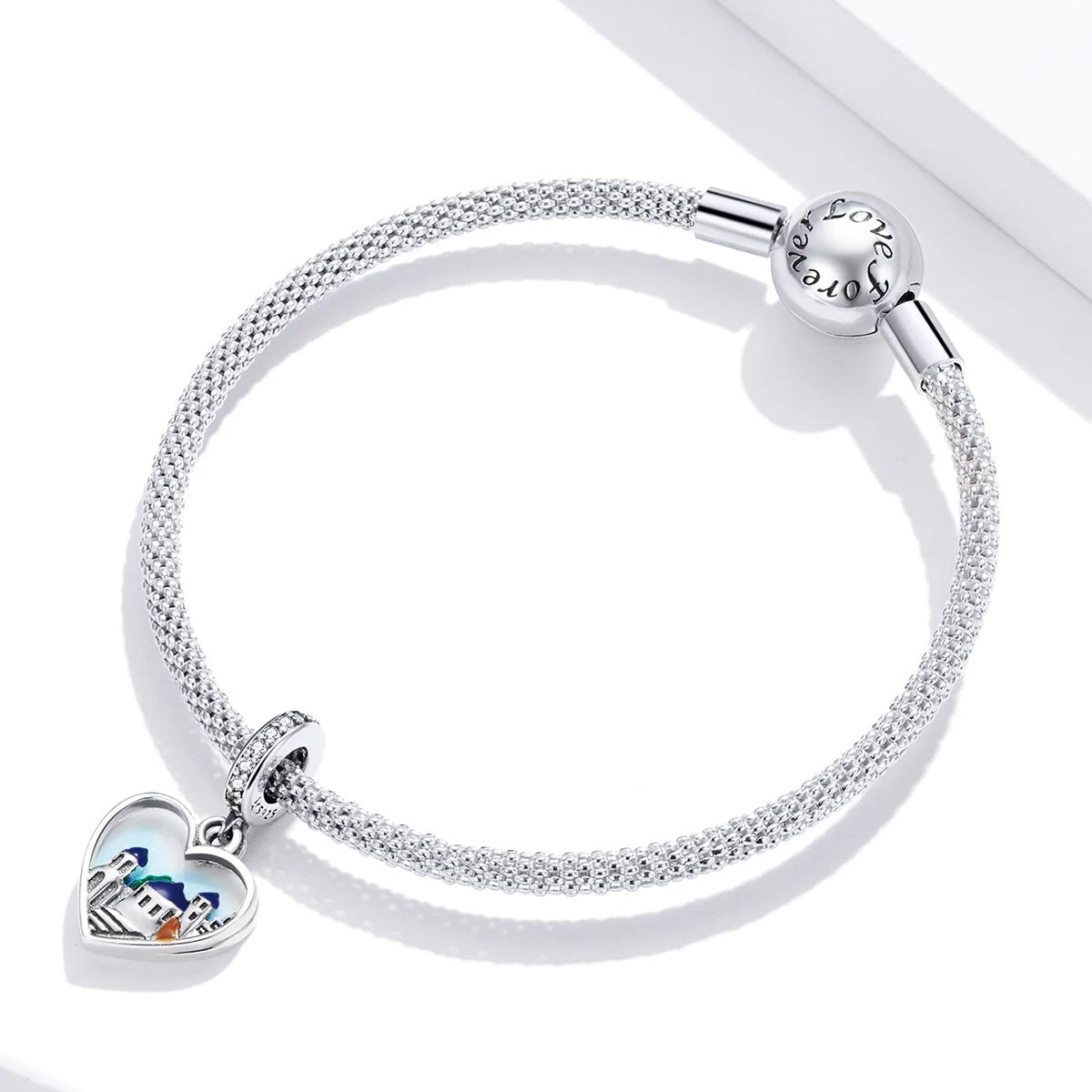 Amarante Jewelry Greece Santorini Heart Dangle Charm