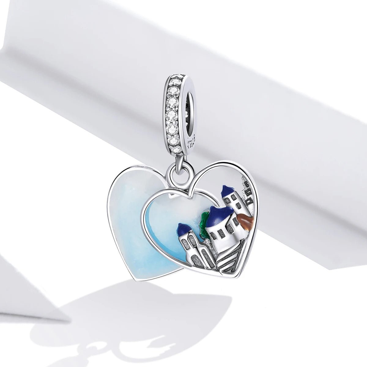 Amarante Jewelry Greece Santorini Heart Dangle Charm