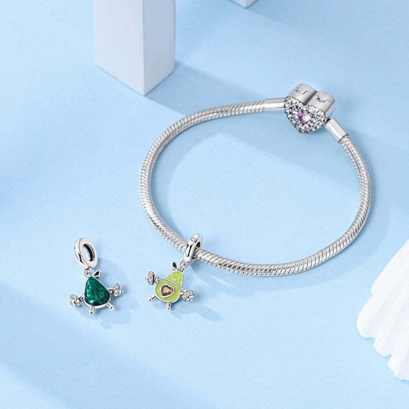 Amarante Jewelry Gym Lifting Avocado Charm