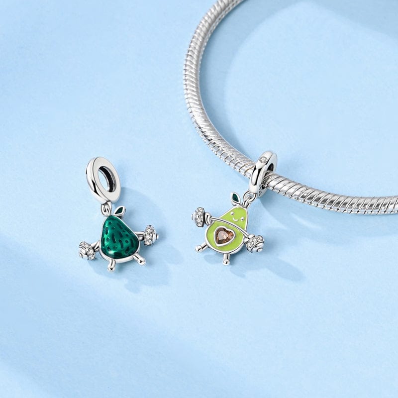 Amarante Jewelry Gym Lifting Avocado Charm