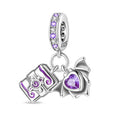 Amarante Jewelry Halloween Bat & Book Dangle Charm