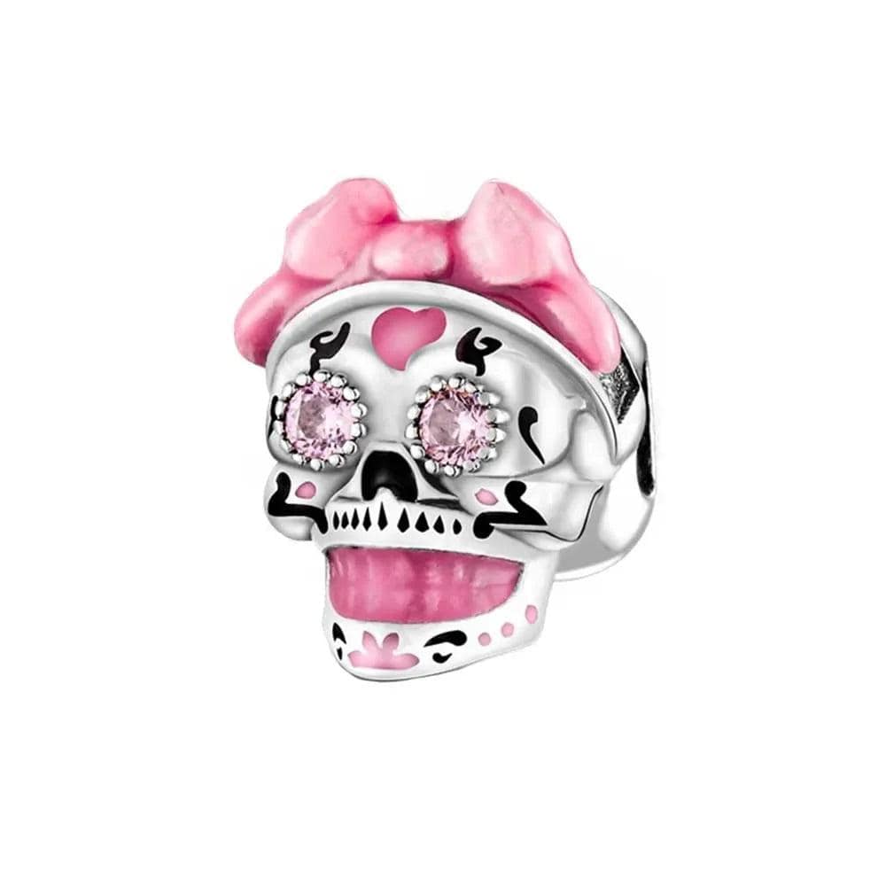 Amarante Jewelry Halloween Pink Skull Charm