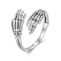 Amarante Jewelry Halloween Skeleton Hands Hug Ring