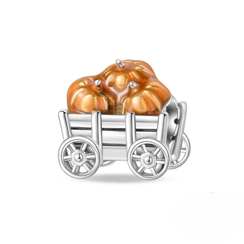 Amarante Jewelry Halloween Wagon Full of Pumpkins Charm