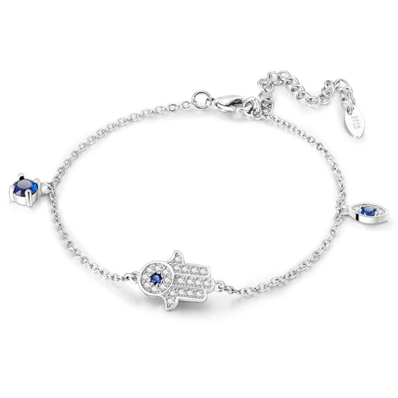 Amarante Jewelry Hamsa Hand and Evil Eye Charm Bracelet