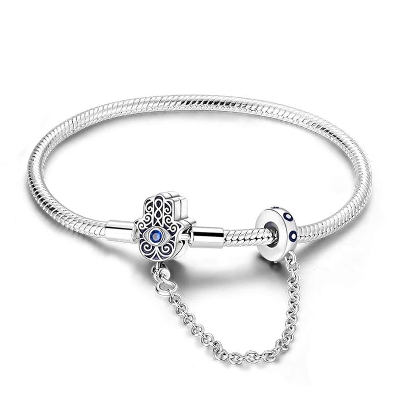 Amarante Jewelry Hamsa Hand Bracelet with Evil Eye Protection Charm