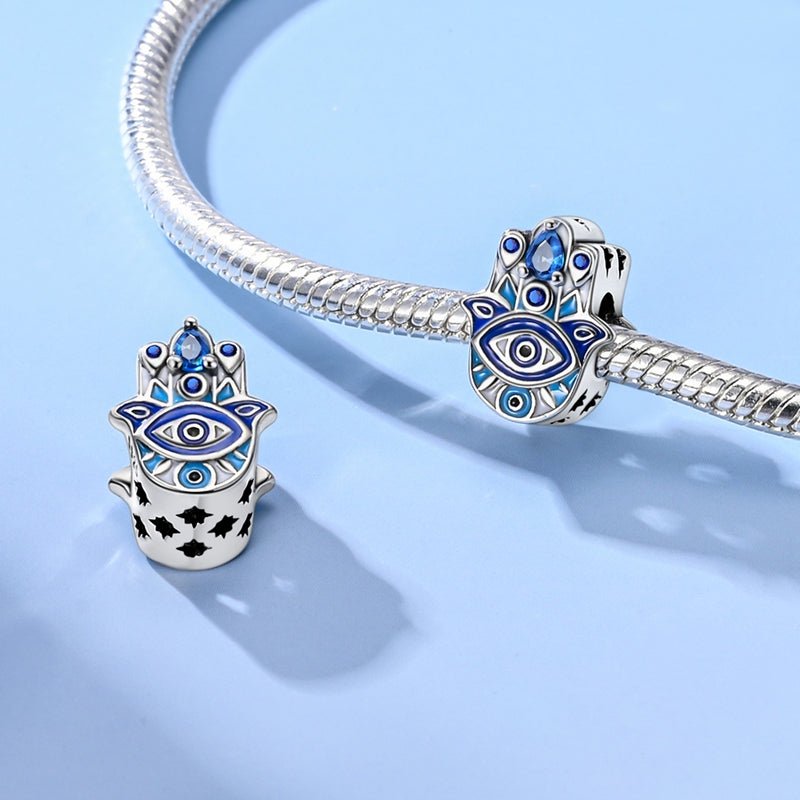Amarante Jewelry Hamsa Hand with Evil Eye Charm