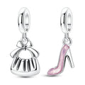 Amarante Jewelry Handbag & Pink High Heel Dangle Charm