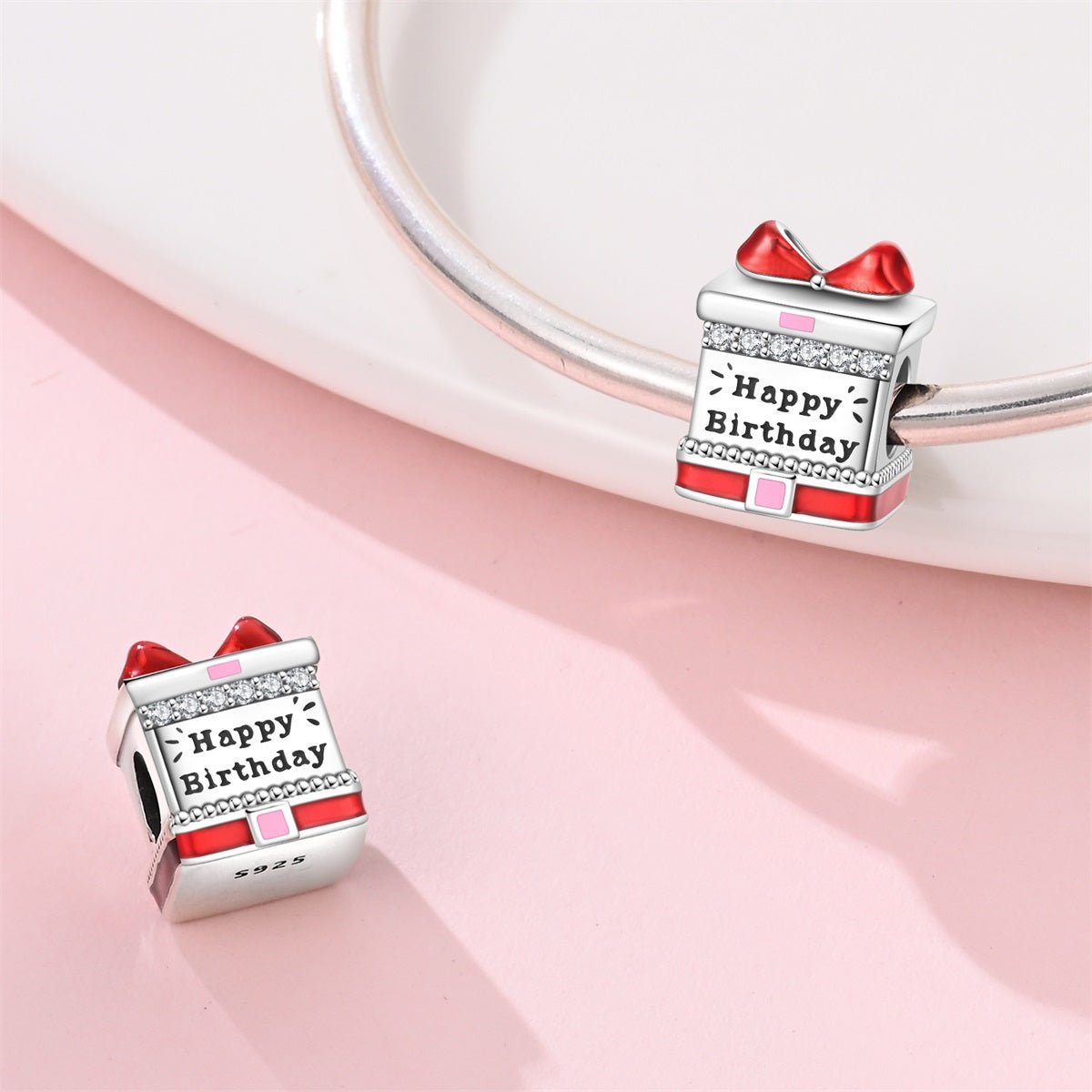 Amarante Jewelry Happy Birthday Gift Box Charm