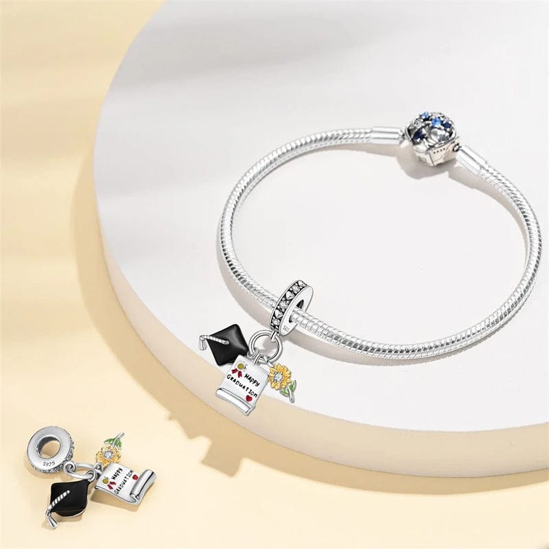 Amarante Jewelry Happy Graduation Triple Dangle Charm
