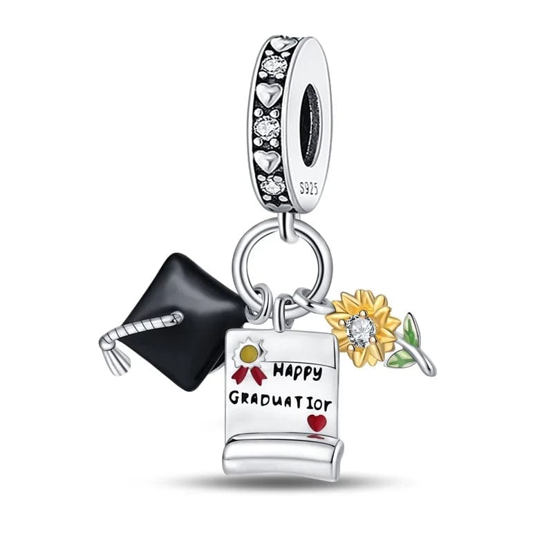 Amarante Jewelry Happy Graduation Triple Dangle Charm