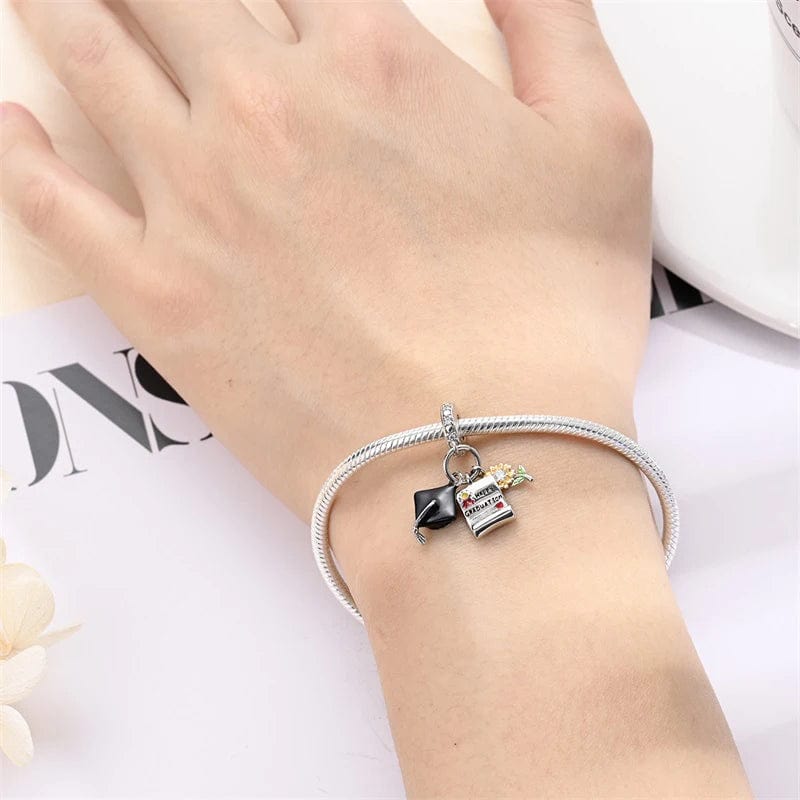 Amarante Jewelry Happy Graduation Triple Dangle Charm