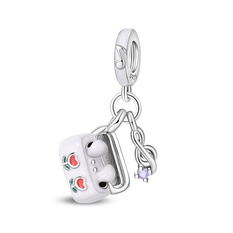 Amarante Jewelry Headphones with Music Note Dangle Charm
