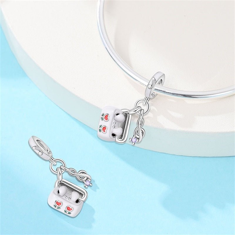 Amarante Jewelry Headphones with Music Note Dangle Charm