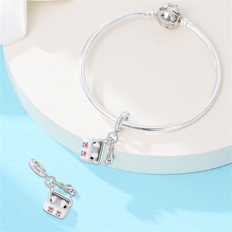 Amarante Jewelry Headphones with Music Note Dangle Charm