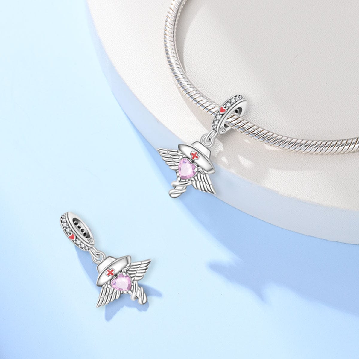 Amarante Jewelry Healing Angel Nurse Charm