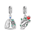 Amarante Jewelry Healthy Heart & Lungs Charm Duo