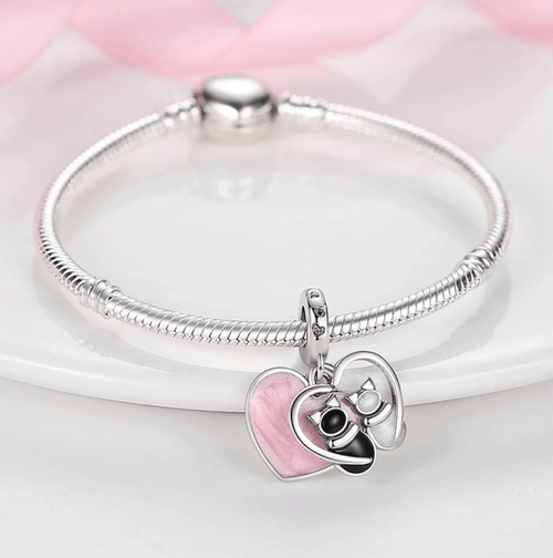 Amarante Jewelry Cats & Hearts Dangle Charm
