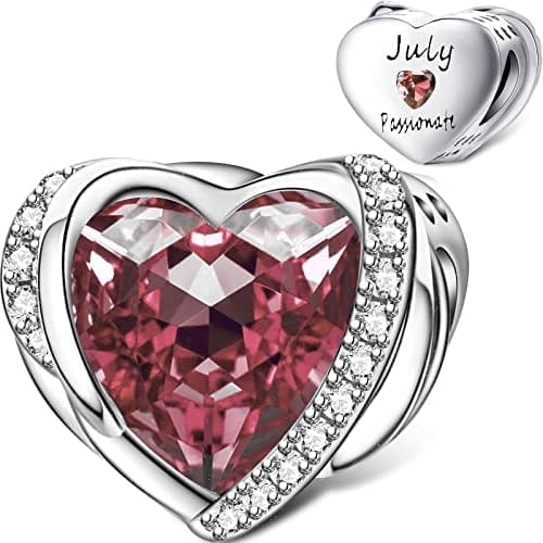 Amarante Jewelry Heart Birthstone Charms