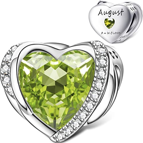 Amarante Jewelry Heart Birthstone Charms