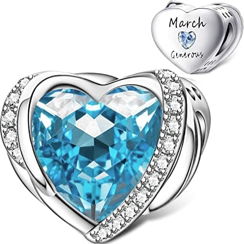 Amarante Jewelry Heart Birthstone Charms