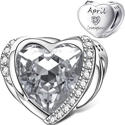 Amarante Jewelry Heart Birthstone Charms