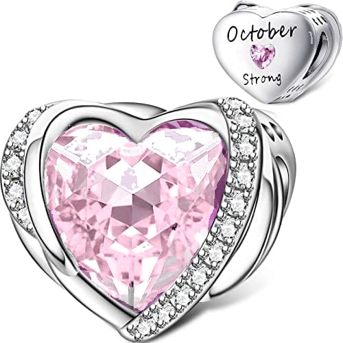 Amarante Jewelry Heart Birthstone Charms