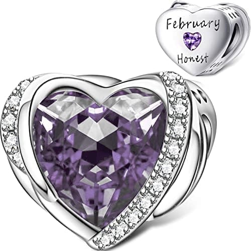 Amarante Jewelry Heart Birthstone Charms