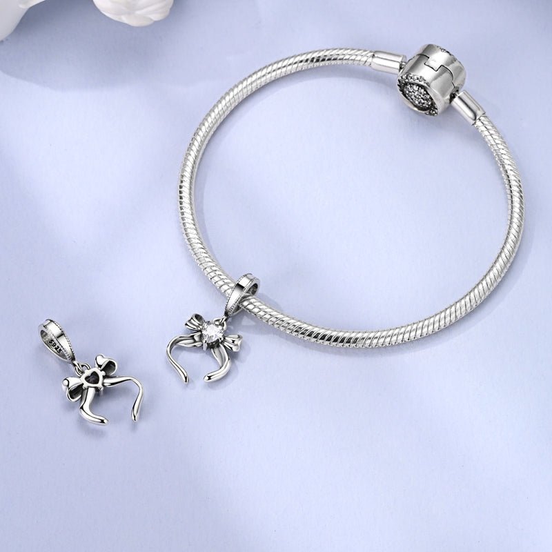 Amarante Jewelry Heart & Bow Dangle Charm