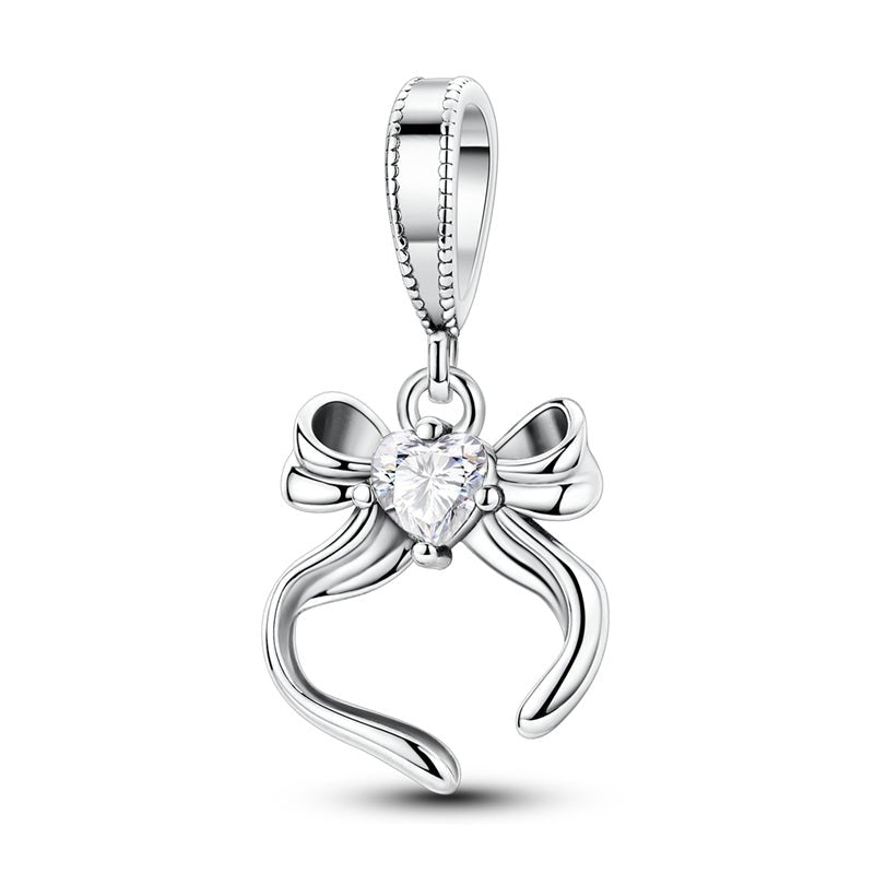 Amarante Jewelry Heart & Bow Dangle Charm