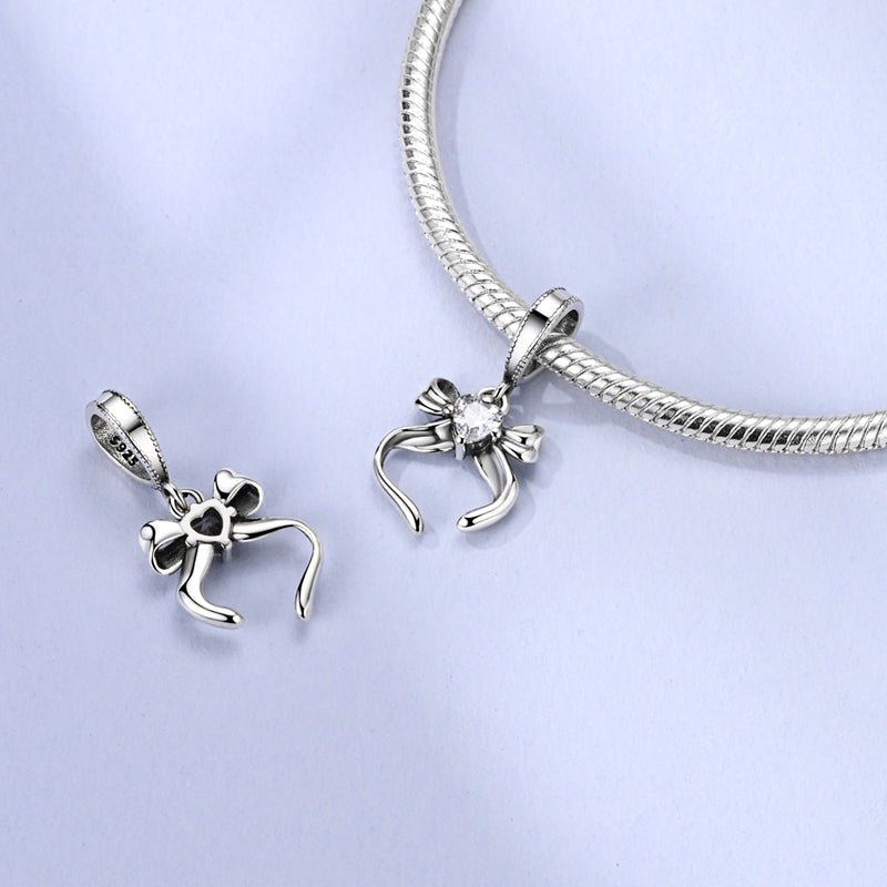 Amarante Jewelry Heart & Bow Dangle Charm