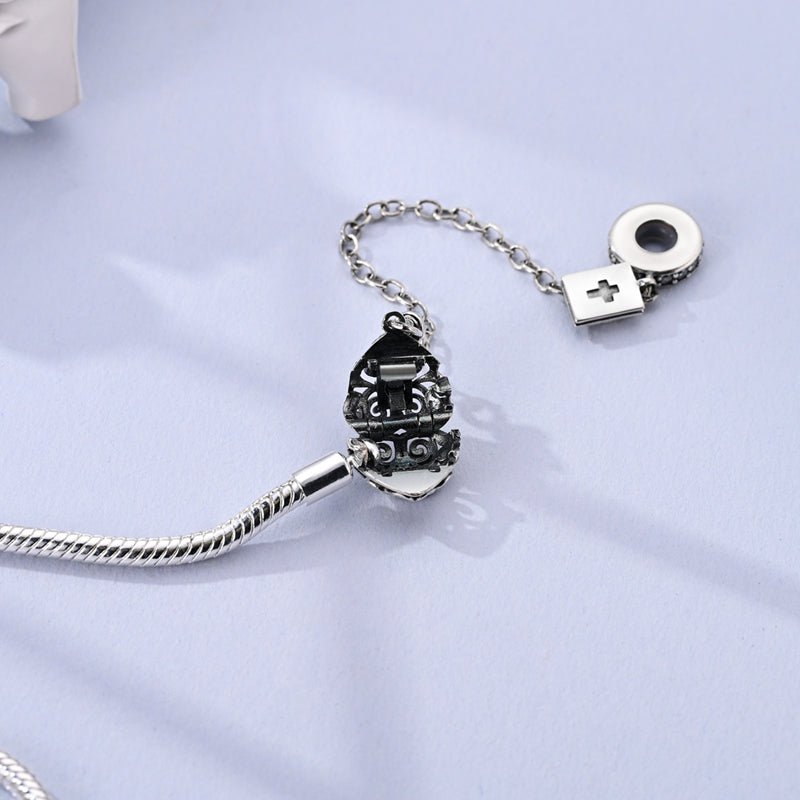 Amarante Jewelry Heart & Cross Charm Bracelet with Bible Safety Chain