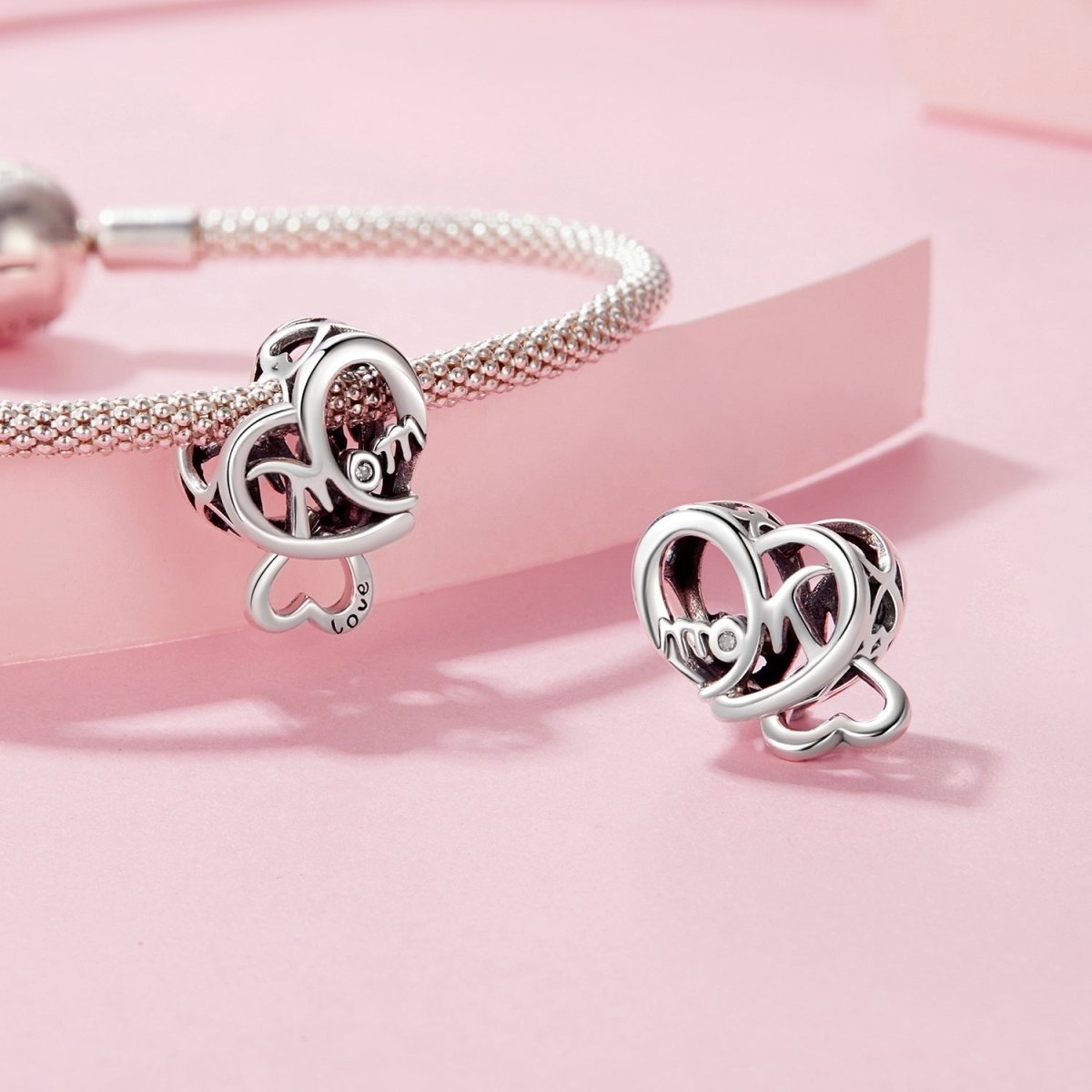 Amarante Jewelry Love You Mom Infinity Heart Charm