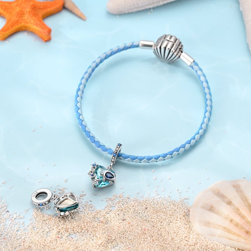 Amarante Jewelry Heart - Shaped Ocean Treasure Dangle Charm