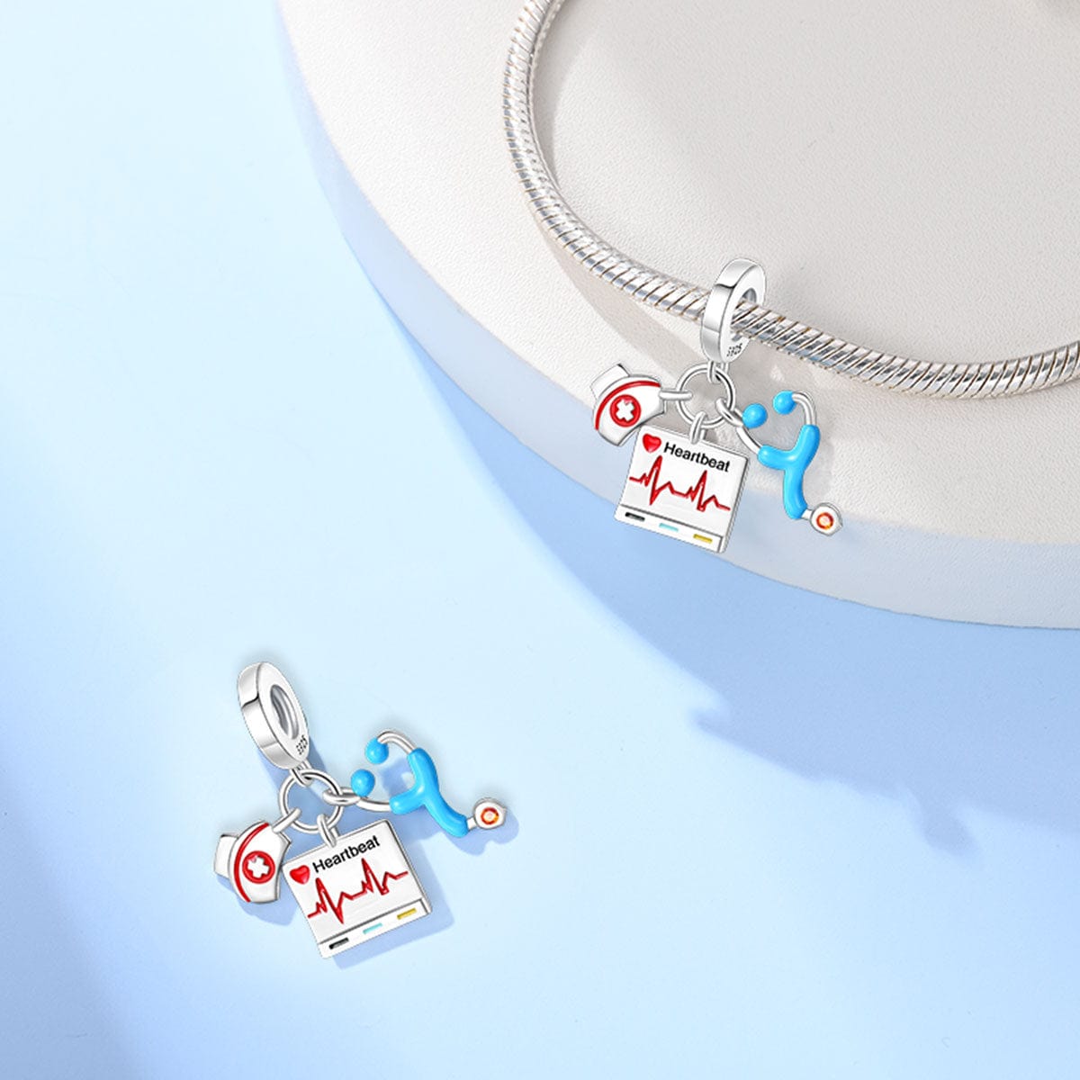 Amarante Jewelry Heartbeat & Medical Essentials Charm