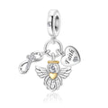 Amarante Jewelry Heavenly Faith Angel Trio Dangle Charm