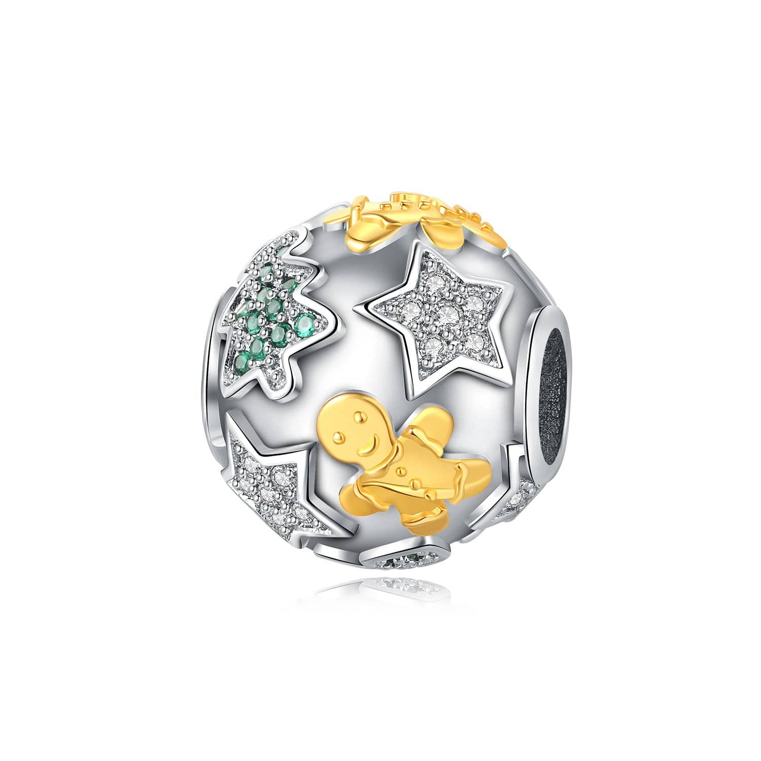 Amarante Jewelry Holiday Gingerbread & Stars Charm