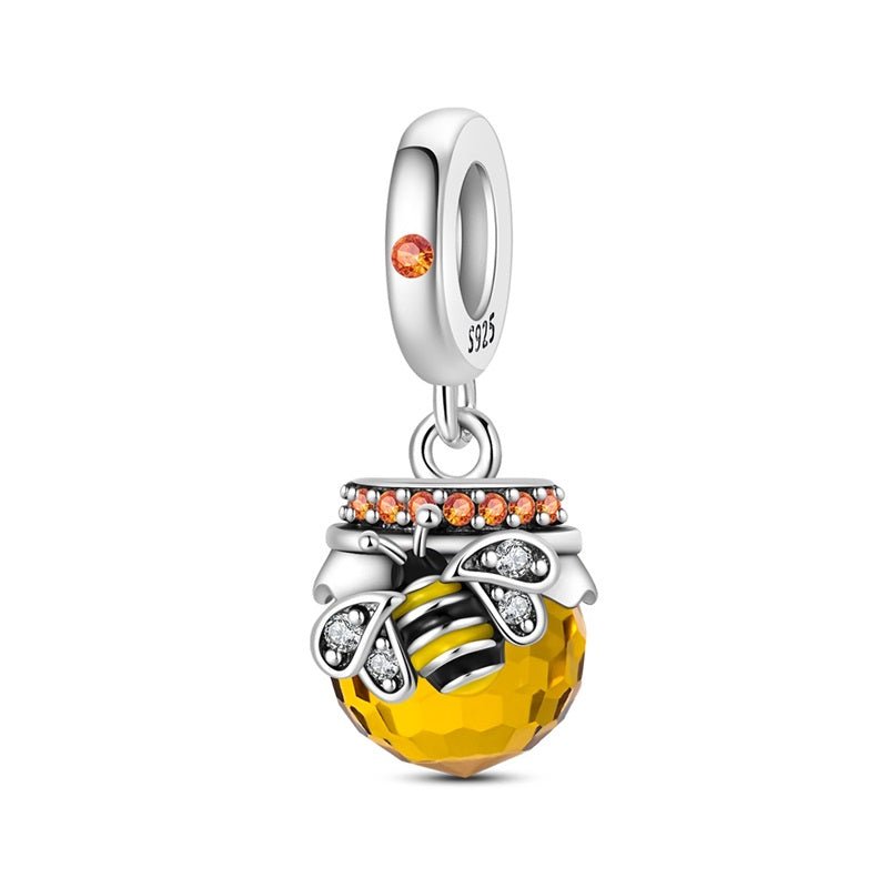 Amarante Jewelry Honey Bee & Amber Honey Pot Dangle Charm