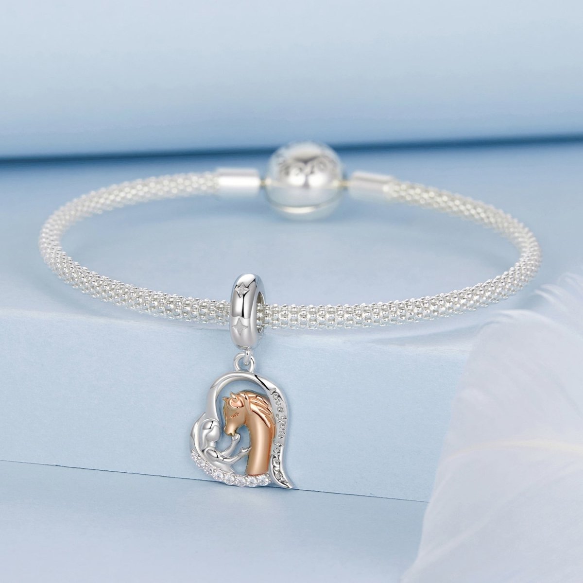 Amarante Jewelry Horse & Heart Forever Bond Dangle Charm