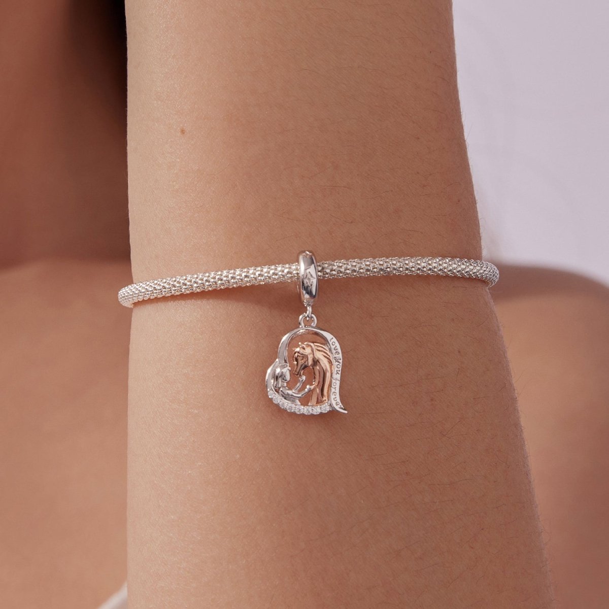 Amarante Jewelry Horse & Heart Forever Bond Dangle Charm