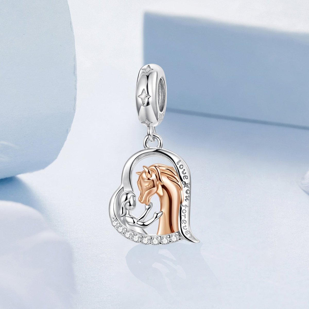 Amarante Jewelry Horse & Heart Forever Bond Dangle Charm