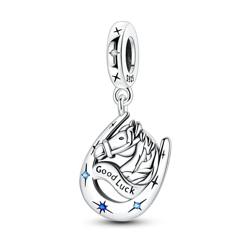 Amarante Jewelry Horse & Horseshoe Good Luck Dangle Charm